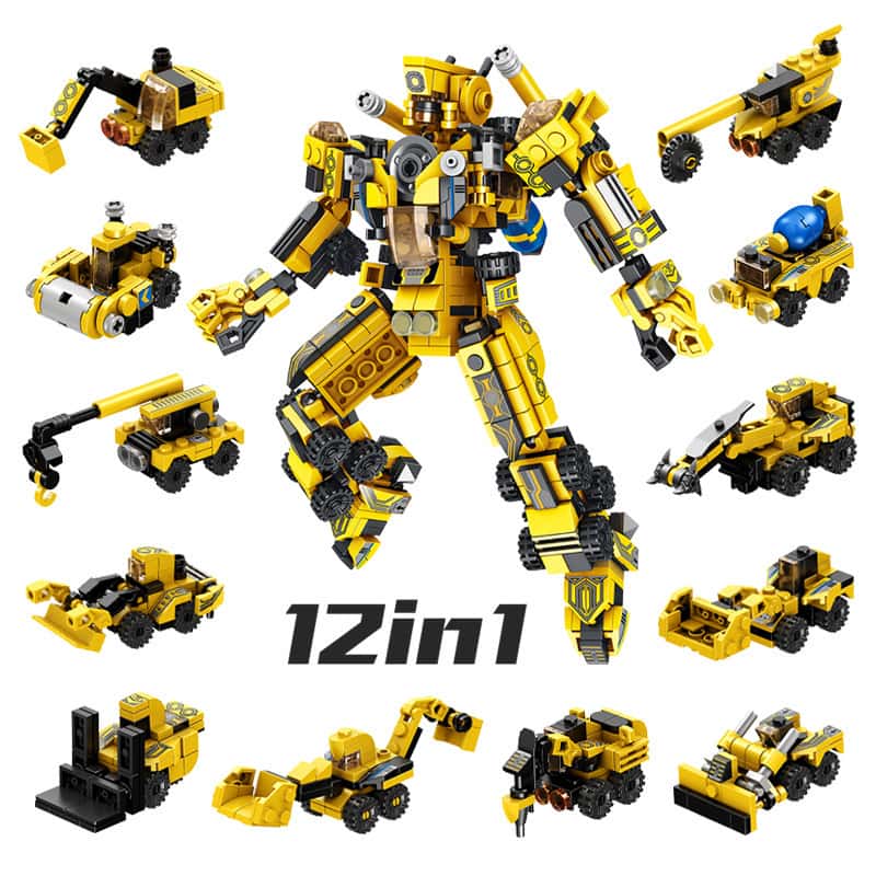 Panlos 573 Pcs Robot 12In1 Building Toys