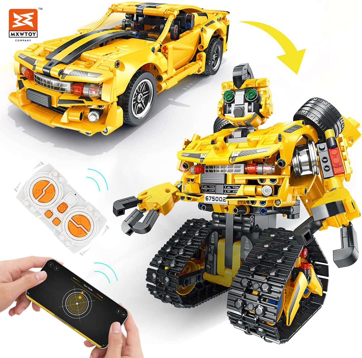 Panlos 675002 Stem Remote Control Robot Building Kit For Boys