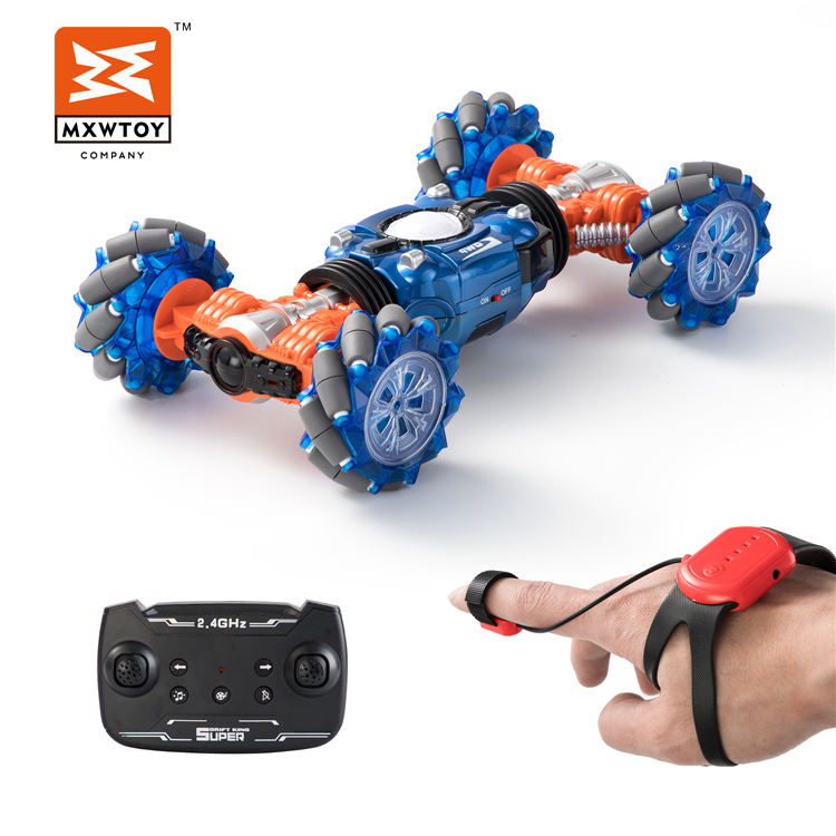 Factory RC Toy 1/10 2.4Ghz Gesture Sensing RC Stunt Car Toys with Light
