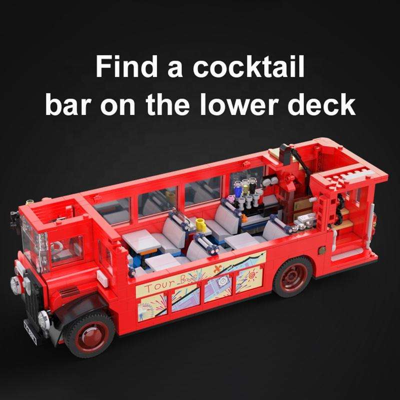 Cada C59008 London Retro Tour Bus Brick Toys