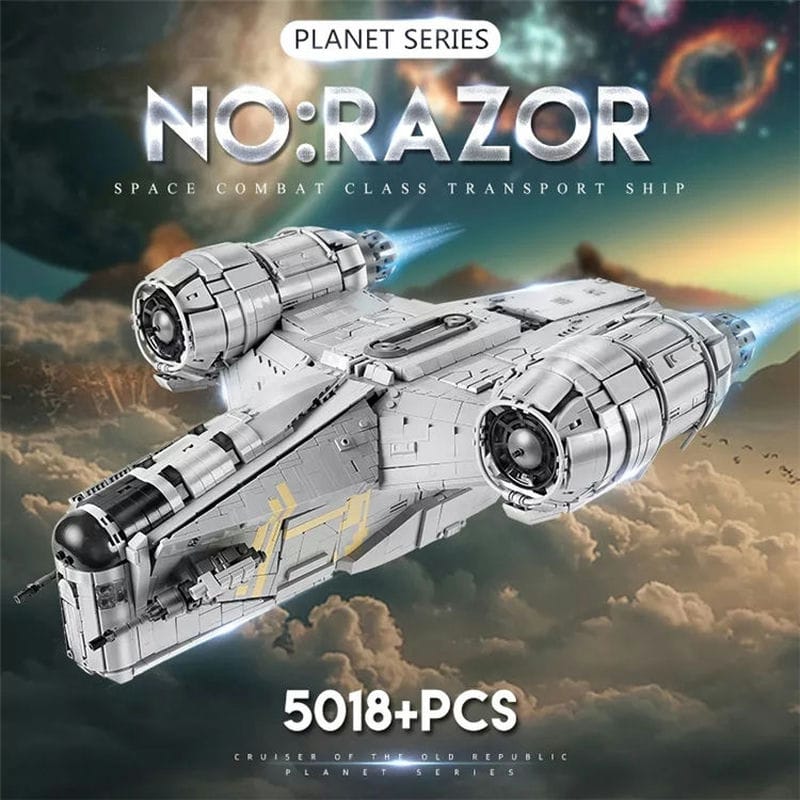 Mould King 21023 No. Razor Crest Starship Model Building Kits