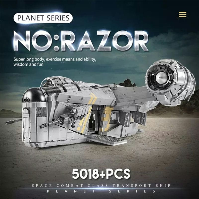 Mould King 21023 No. Razor Crest Starship Model Building Kits