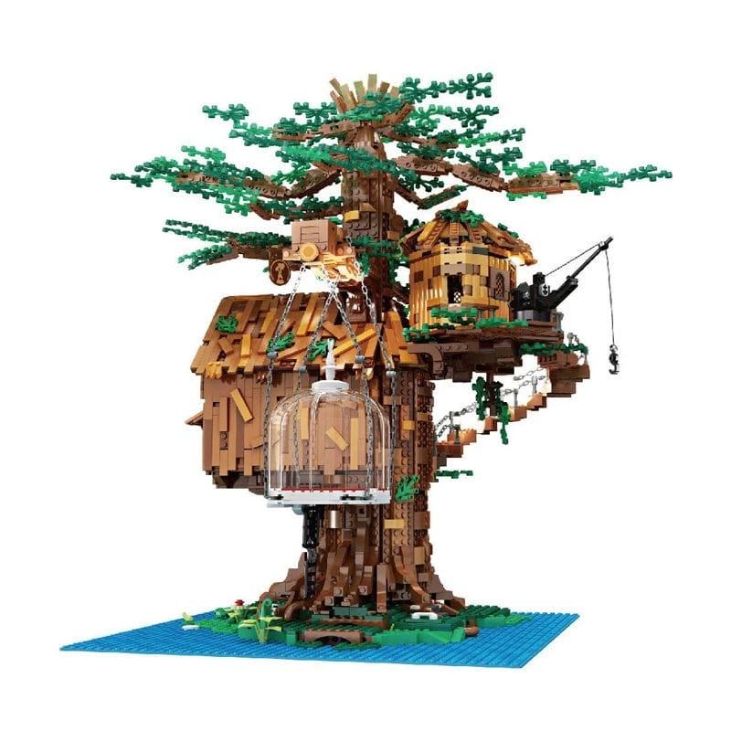 Mould King 16033 Treehouse With Lights Moc
