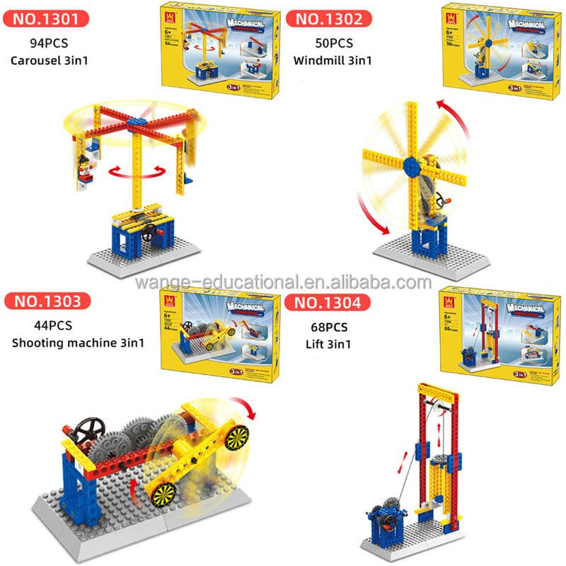 Wange 1301-1304 Building Blocks Educational Learning Toy Set