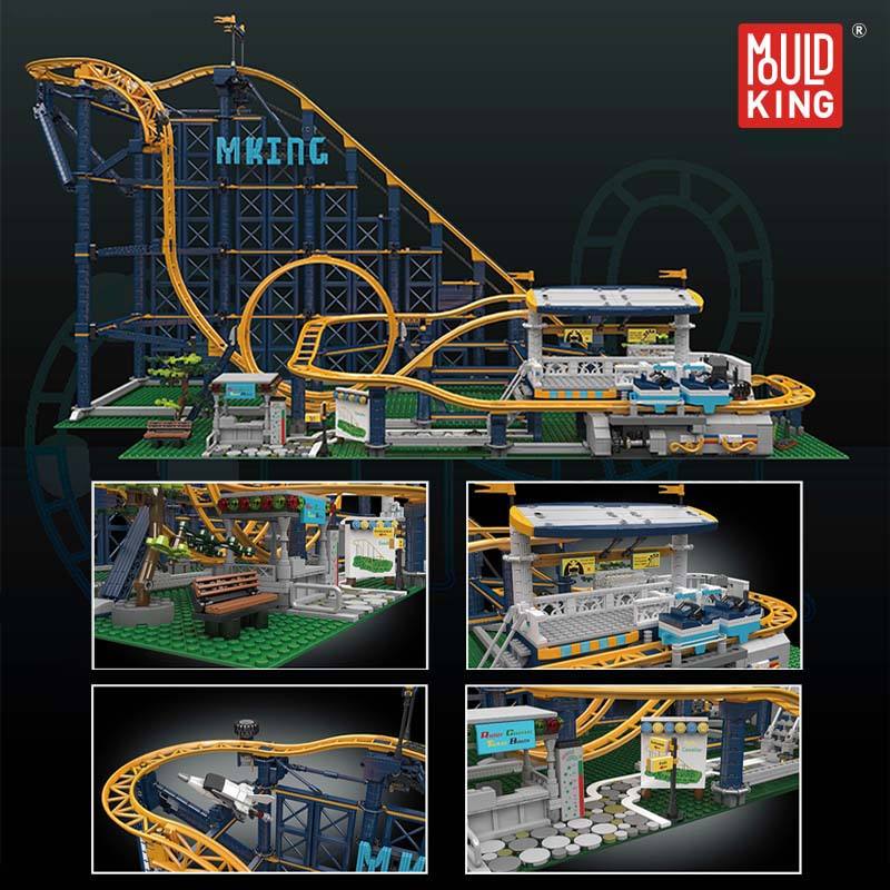 Mould King 11012  Park Land Roller Coaster Building Blocks Sets